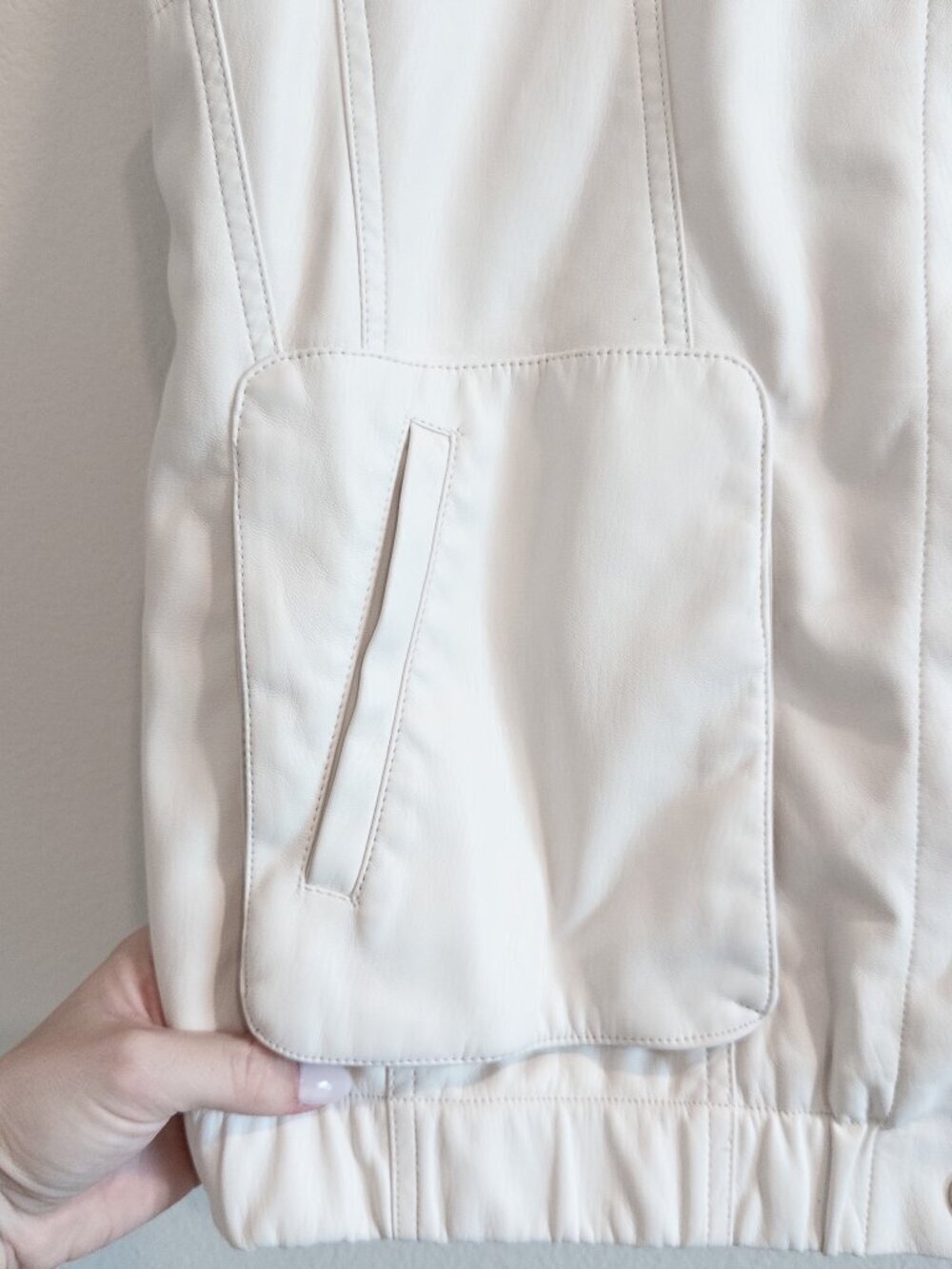 Pilcro Anthropologie Faux Leather Oversized Vest Top Streetwear Utility Vest - Picture 8 of 10
